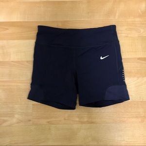 Navy blue Nike Dri Fit running shorts